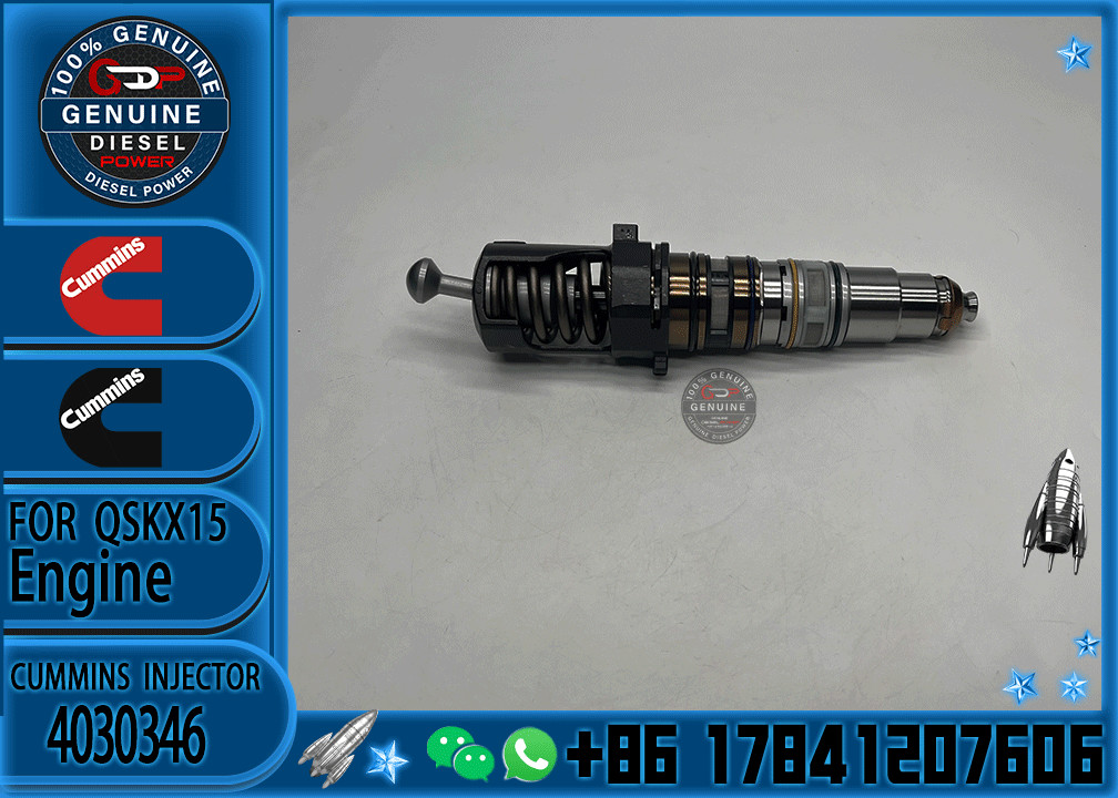 Construction Machinery Parts Fuel Injector For QSKX15 Diesel 1764365 4030346 4088660 4954434 For CUMMINS Diesel Engine