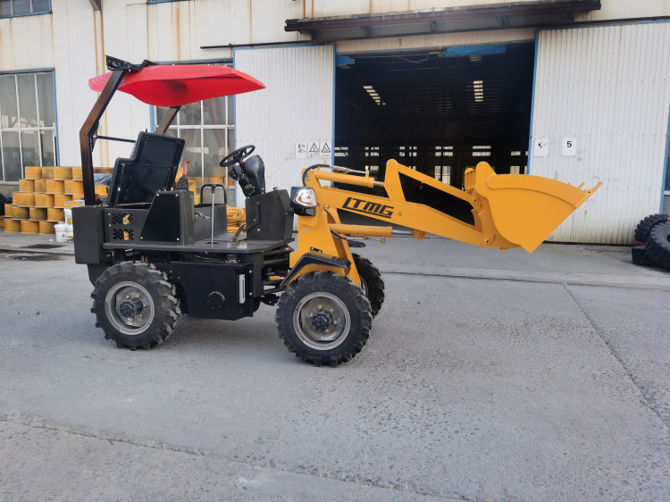 Multi-selection 0.6 ton compact articulated mini wheel loader