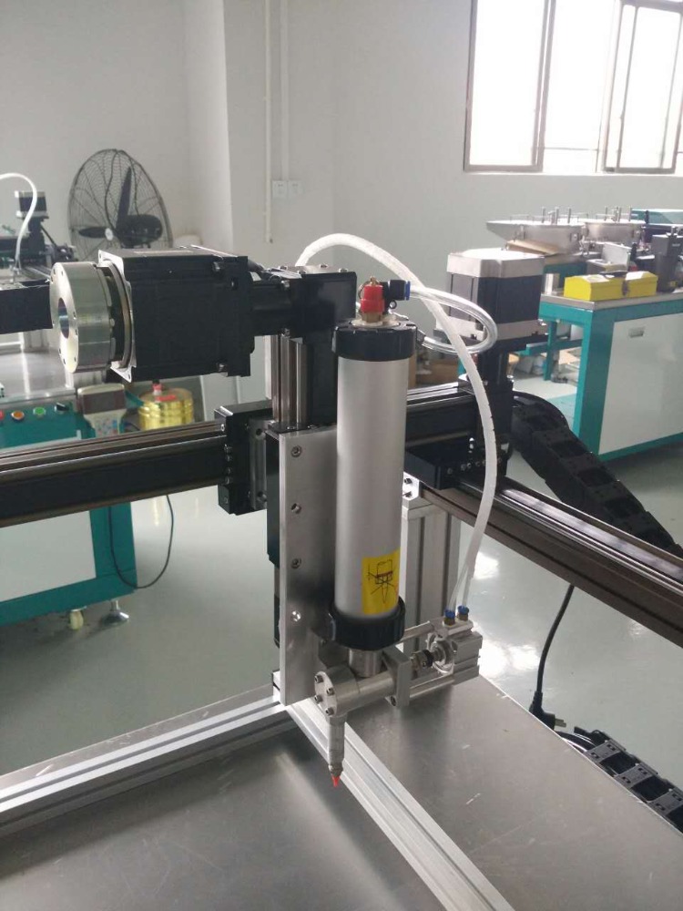 Three Axis Glue Dispensing Machine 1500*600*100mm Automatic Glue Dispenser Machine Customized