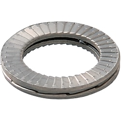 DIN Standard Stainless Steel Two-fold Double Stack Self Locking Washer with ZINC Finish