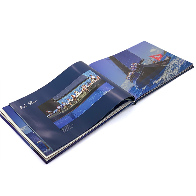 Landscape Custom Hardcover Book Printing Self Publish With Logo Embossing