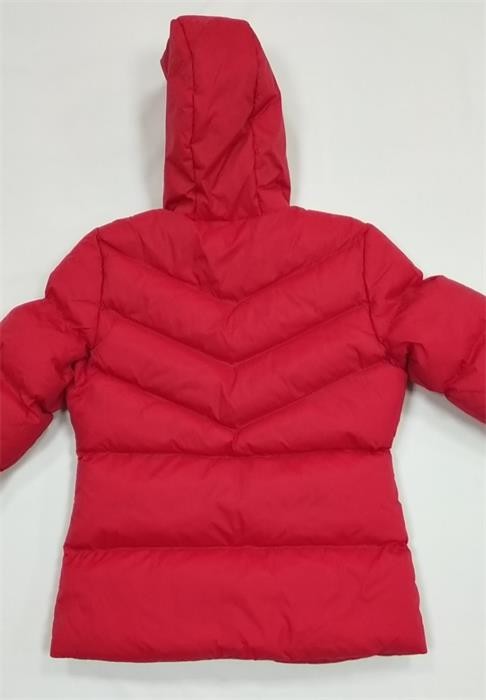 Red Quilted Jacket Womens Puffer Longline Coat Ladies Short Padded Jacket With Hood