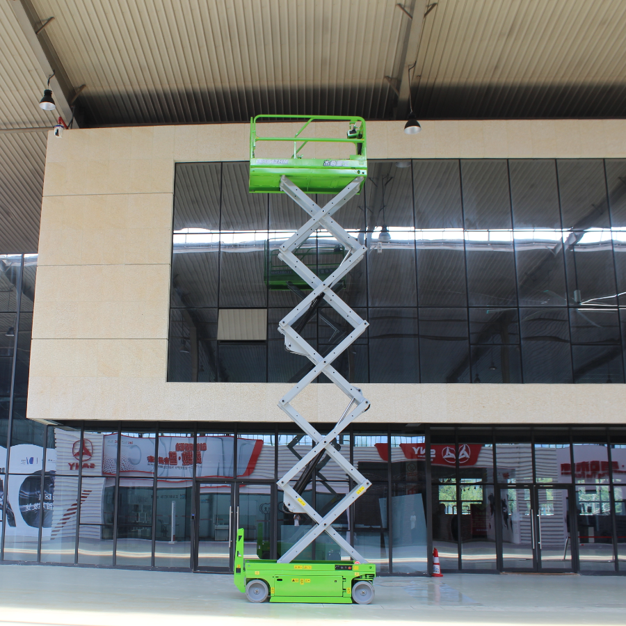 Mobile 10m 33ft electric hydraulic scissor lift aerial work platform for construction