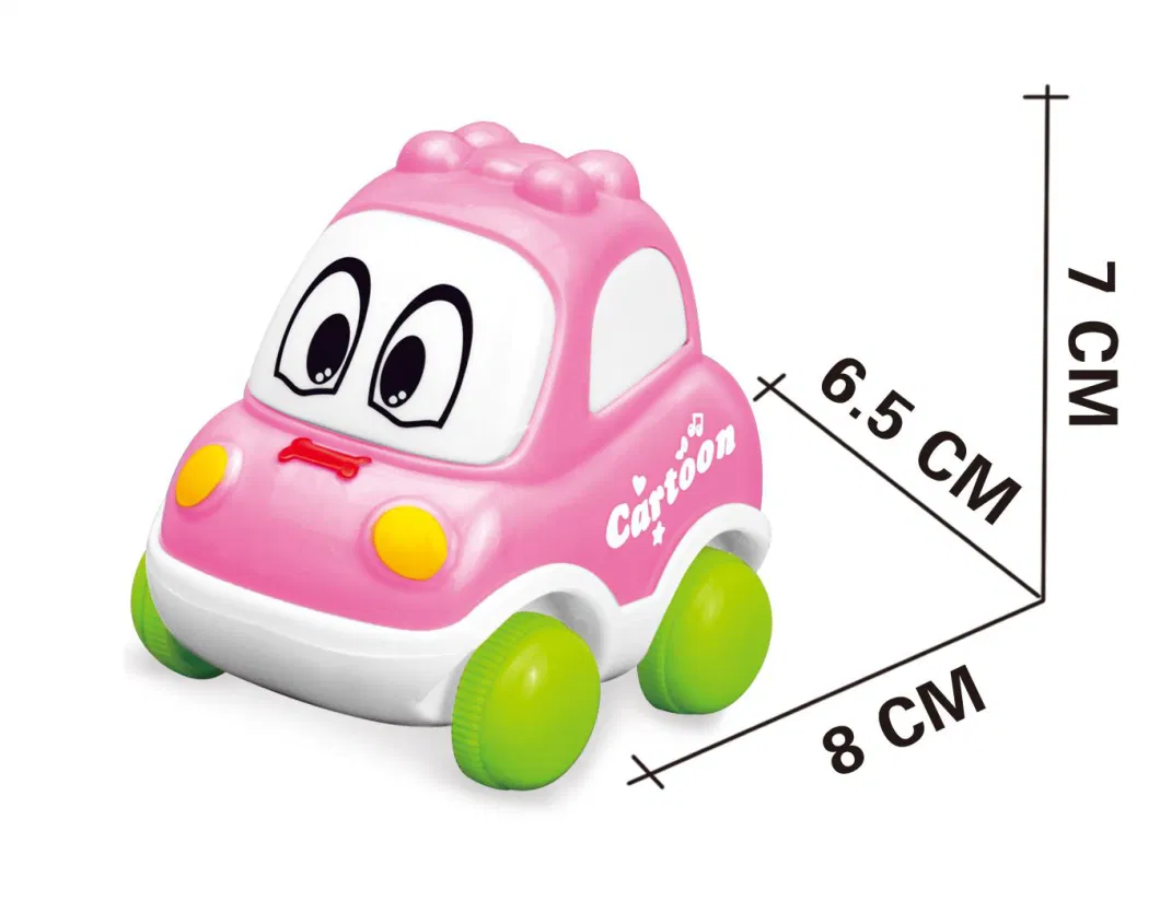 Friction Cartoon Car Toy Four-Wheel Drive Car Children&prime;s Simulation Model Car Fall-Proof Toy
