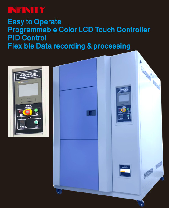 IE31 150L Programmable Alternating Thermal Shock Chamber with Non-fluorine Environmental Refrigerant R404A R23