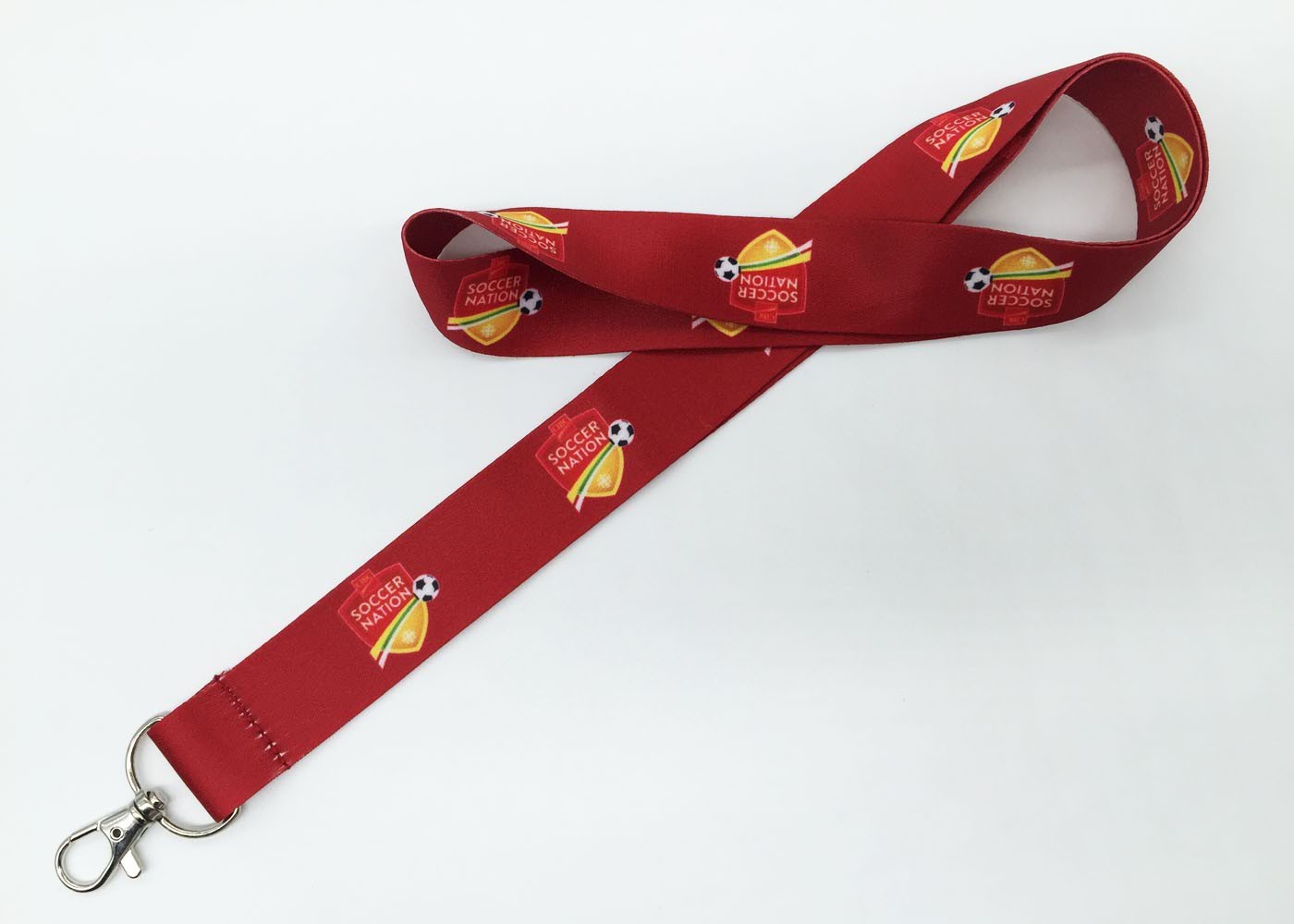 Durable Yellow Trade Fair Dye Sublimation Lanyards With Breakaway Safety Feature