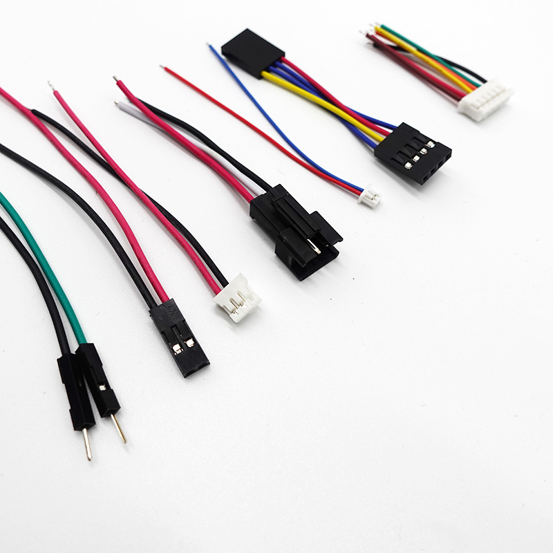 White Color Electrical Wiring Harness for TE Motherboard JST MOLEX Dupont in East Asia