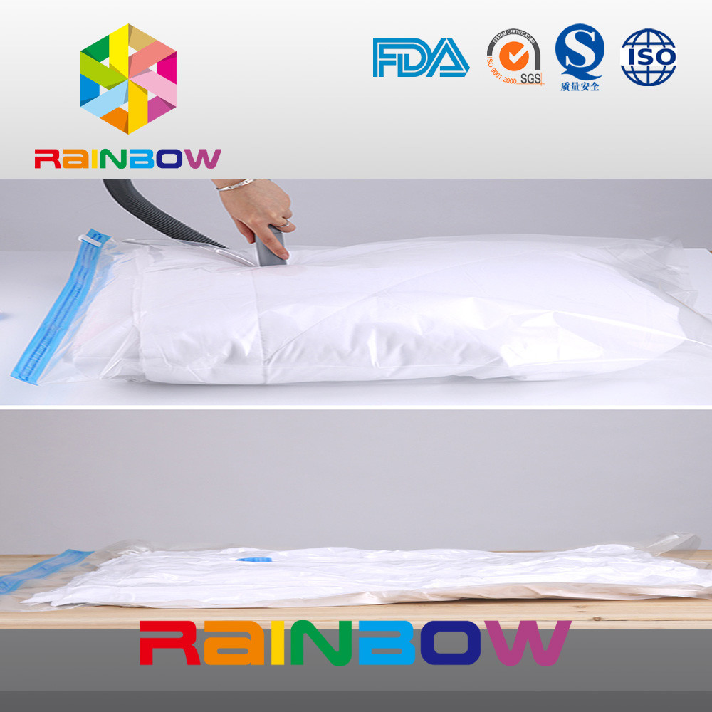 Nylon PE laminated plastic vacuum storage bag for clothes packaging