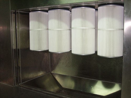Chemical Resistant Powder Coating Booth Filters With Galvanized Mesh And EVA Gasket