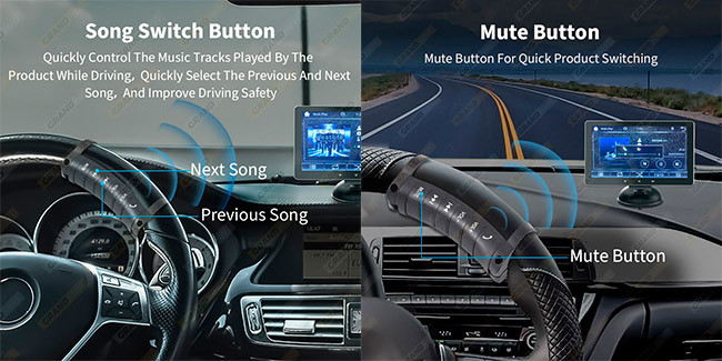 6 Keys Steering Wheel Car Accessories Car Wireless Steering Wheel Control Fcc