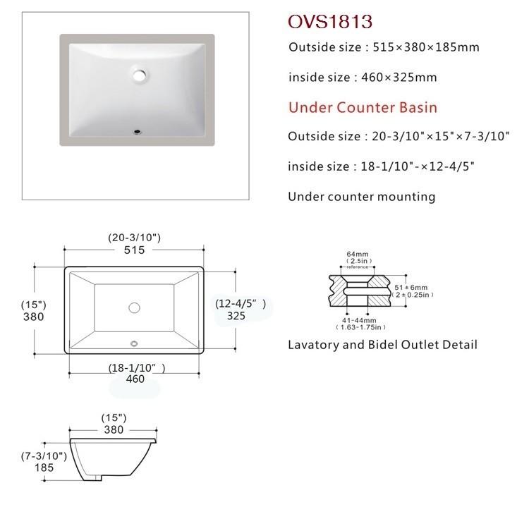 Square Ada Approved Bathroom Sinks Quick Connect Ada Handicap Sink 510mm