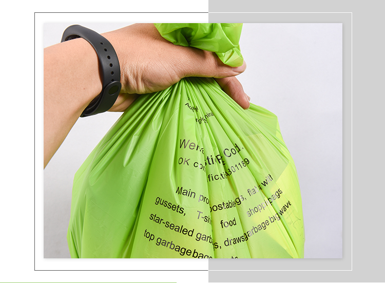 Household Biodegradable Compostable Plastic Bags For Sustainable Waste Management