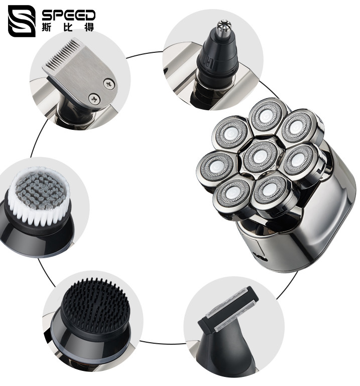 SHA-202 Face washer, nose hair cleaner, hair clippers. face washer scraper, one blade electric hair shaver