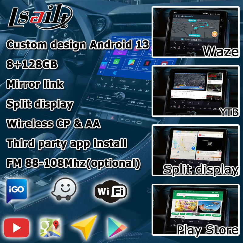 Lexus LBX 2023 to present Android 13 Qualcomm 6125 base 8+128GB video inteface