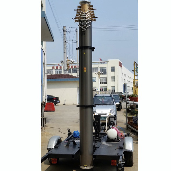 20m telescoping mast-30kg payloads/NR-3300-20000-30L-pneumatic telescoping mast-cell tower telescoping mast