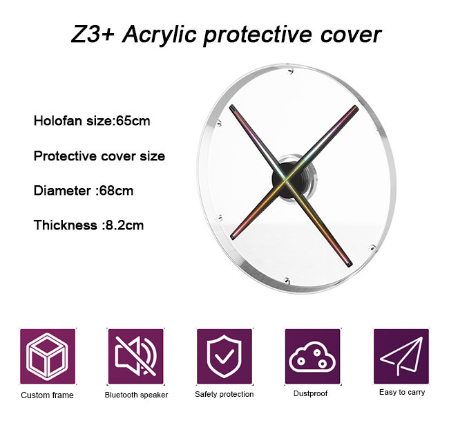 3D Holographic Holographic Advertising Fan for Entertainment Venues and Nightclubs Immersive Visual Technology