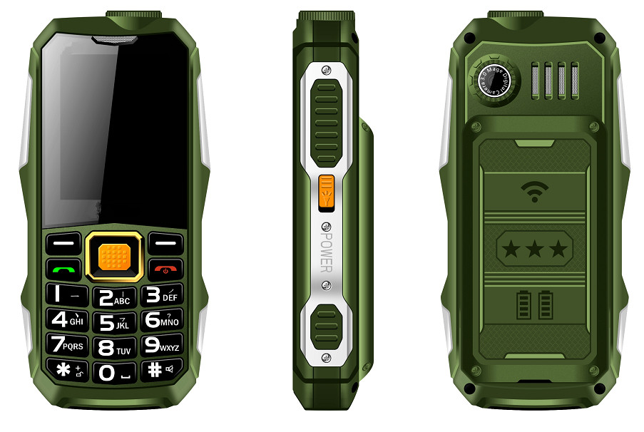 2.4inch Low Price MTK6261D Big Keypad Feature Mobile Phone Power Bank