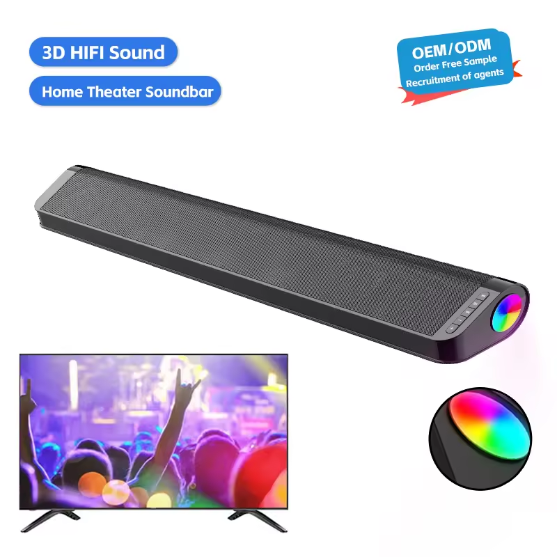 Portable Wireless Hifi Outdoor Mini Speaker with Subwoofer Blue tooth Small Round