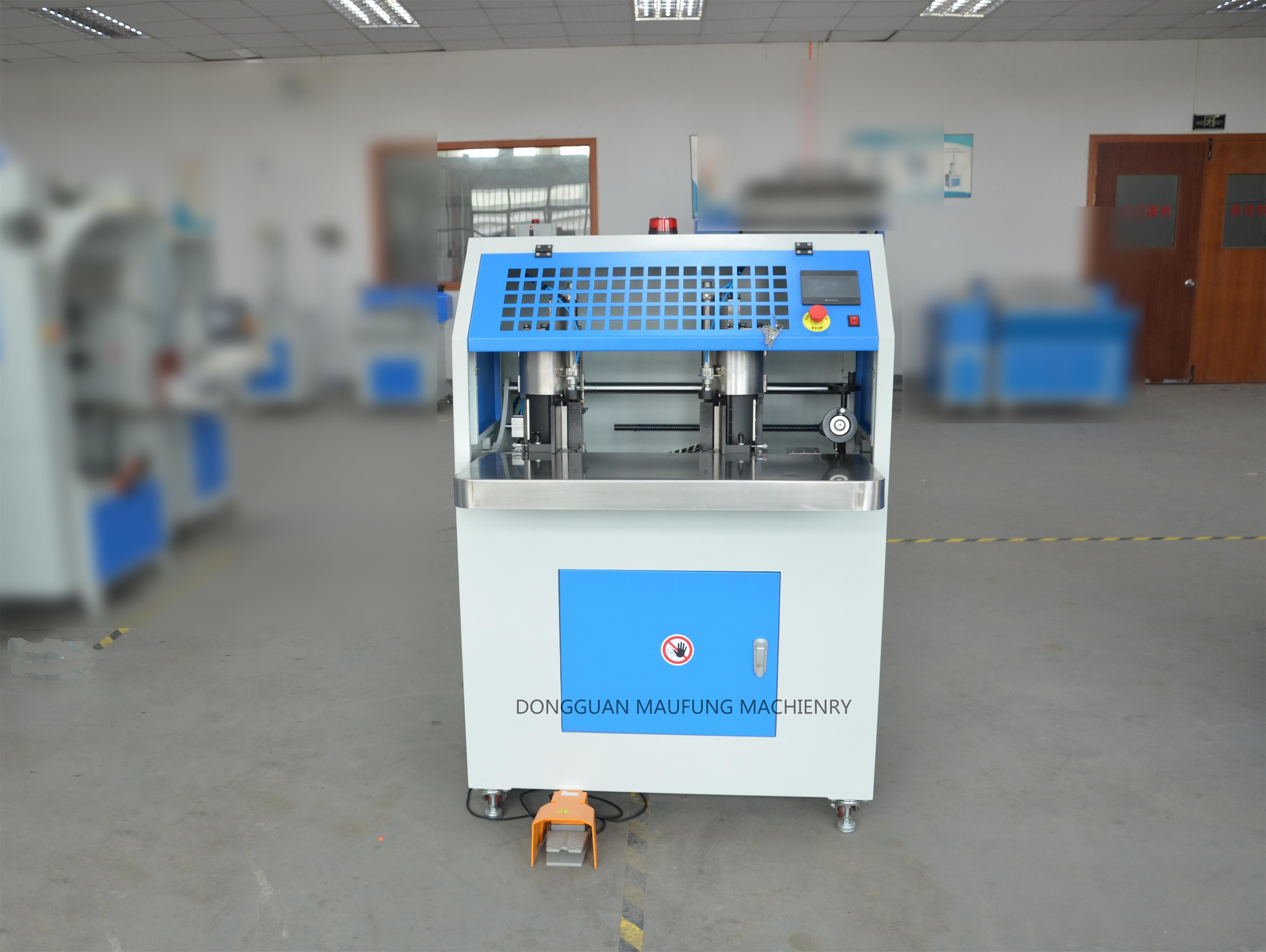 Notebook Round Corner Cutter / Pneumatic Double Head Edge Round Corner Cutting Machine MF-DCM470