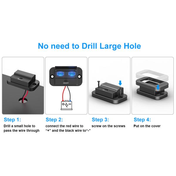 Rv 12v Double Usb A Outlet QC3.0 Fast Charging