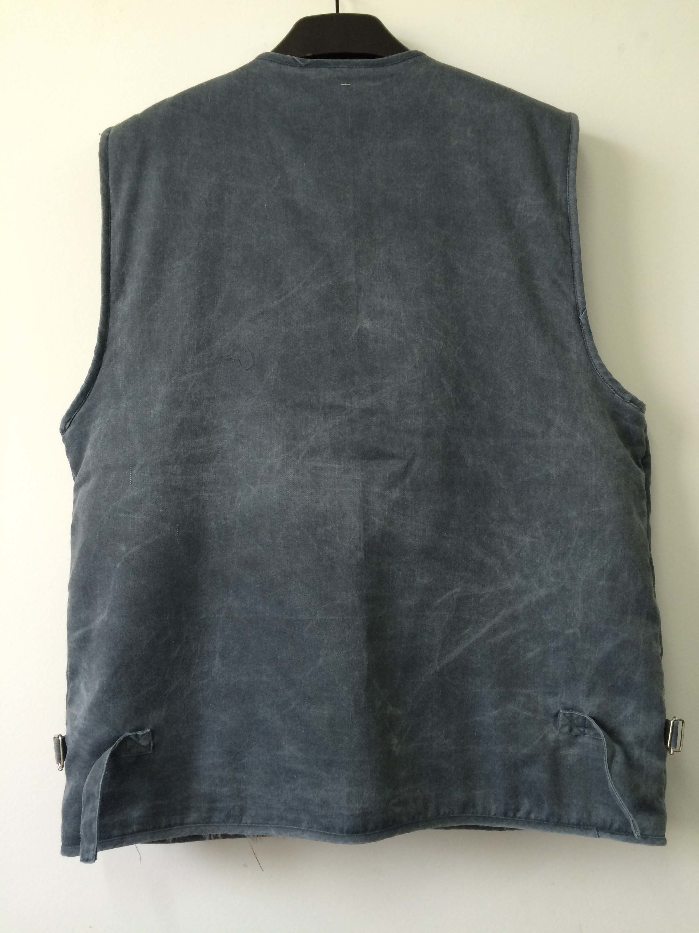 winter vest, warm waist coat, navy, S-3XL, polyester plush lining