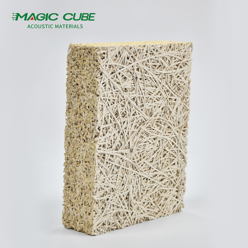 Rectangle Wood Wool Acoustic Panel 15mm Thickness For Acoustic Ceiling