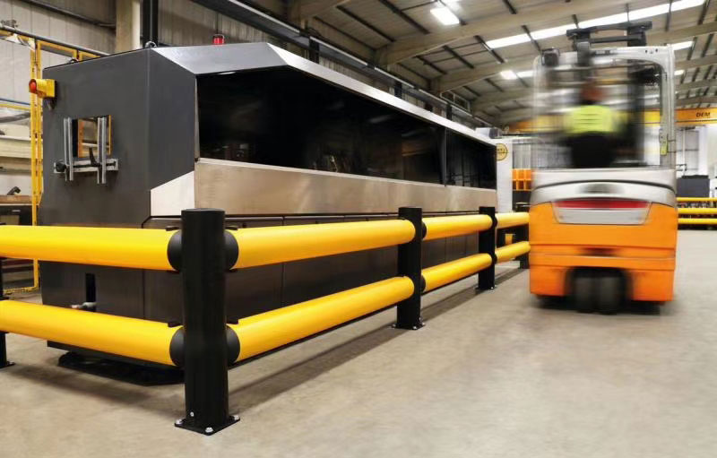 Flexible Pedestrian Barrier  Anti-Collision Guardrails Warehouse Safety Barrier Traffic Guardrails