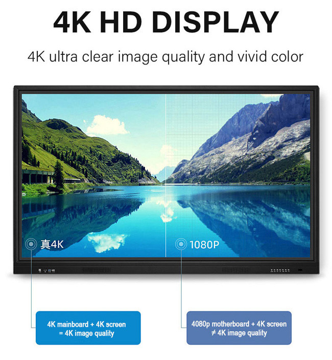 RAM 8GB Windows 7 75" Interactive Touch Screens For Schools
