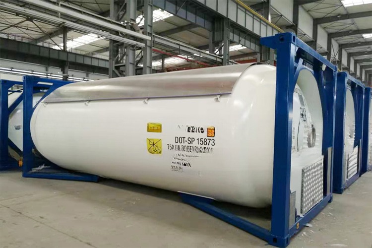 9 High Stacking T50 LPG Liquid Chlorine Gas 20ft ISO Tank Container 18/23.45Bar Pressure