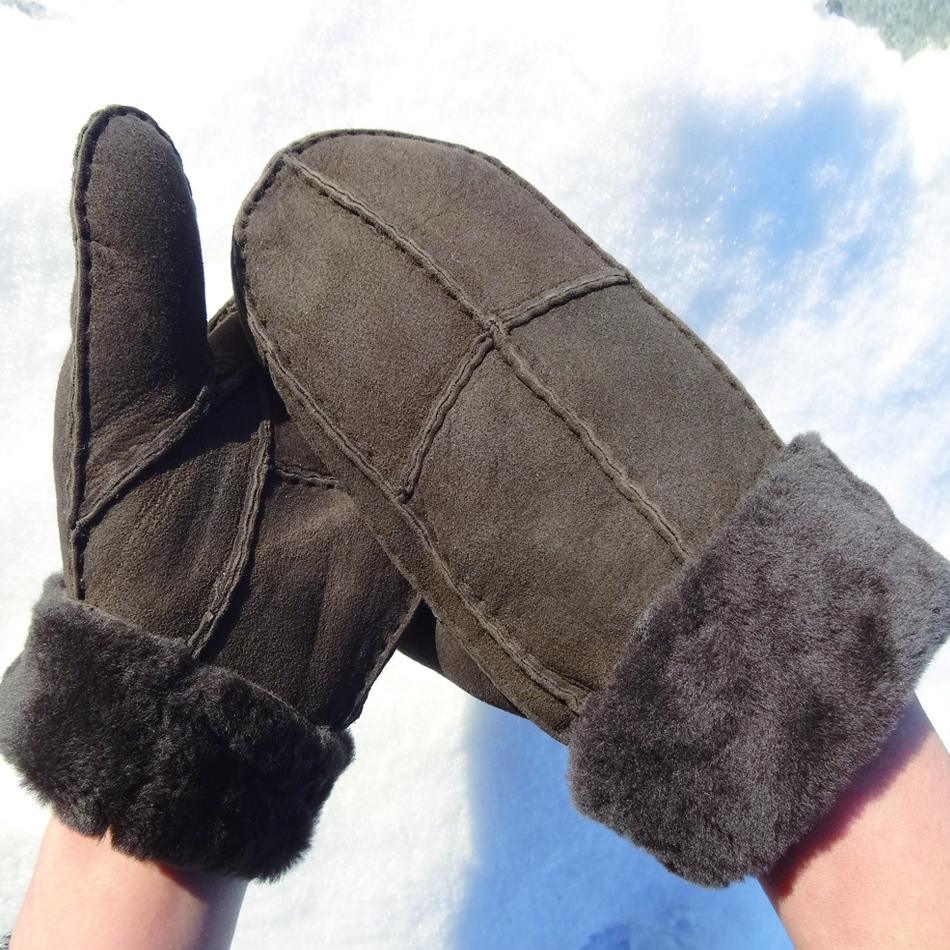 High quality sheepskin gloves for women