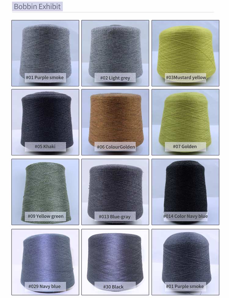 Wholesale 42%R 28%Ny 30%PBT blended anti-pilling core spun yarn for knitting fabric and sweater