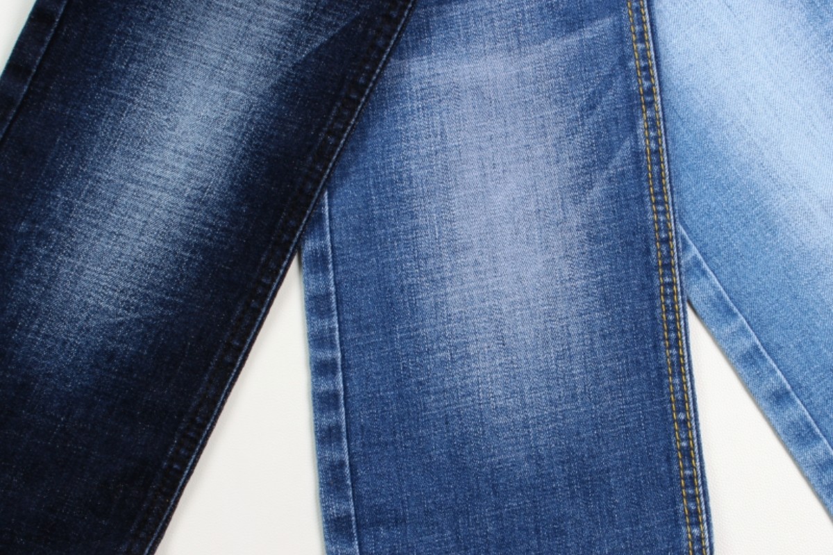 Wholesale 10.5 oz Crosshatch Slub Stretch Denim Fabric For Jeans