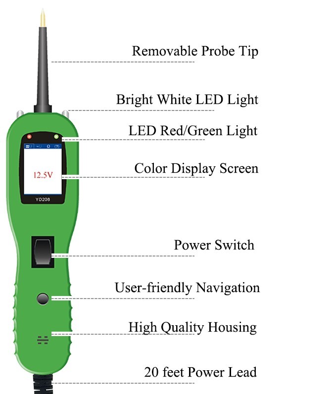 CE ROHS YD208 FCC Automotive Diagnostic Tools