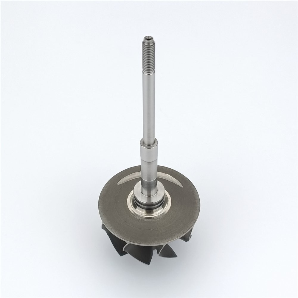 GT22V turbine wheel shaft for 760038-0003 9 blades for turbochargers