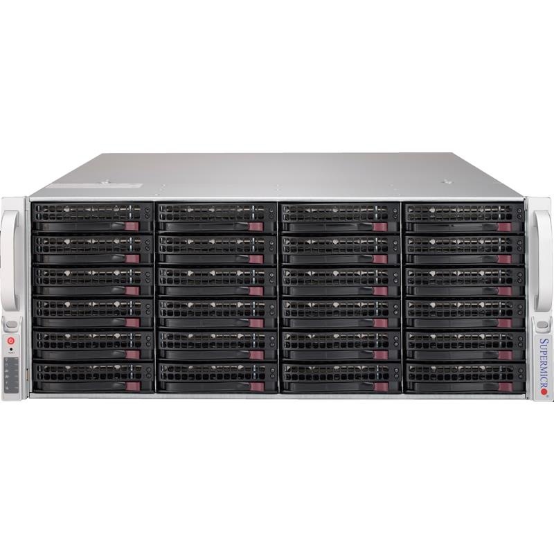16 DIMMs Supermicro SSG-6049P-E1CR24H 4U Rackmount Server For Xeon Gold 5222 Processor