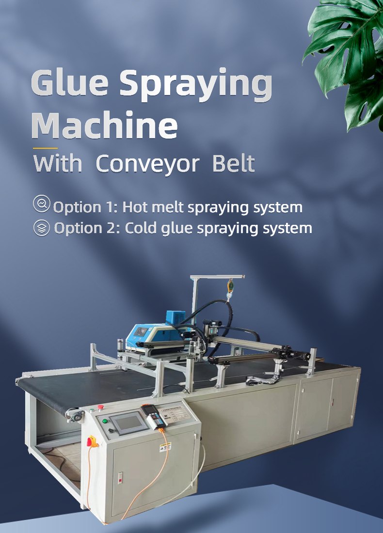 800*600mm Glue Range Size Hot Melt Adhesive Spraying Machine for Box Folding and Gluing