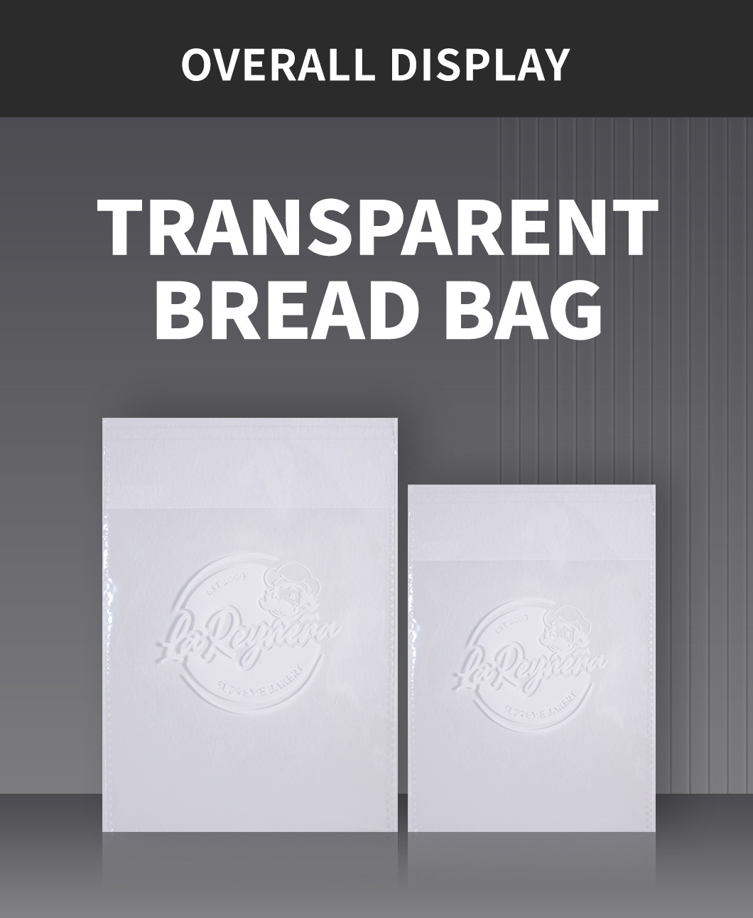 Custom Printed ROHS Bakery Bread Packaging Plastic Self Adhesive Opp Food Bags