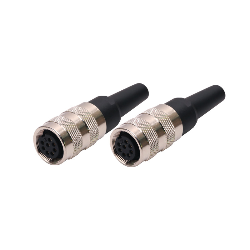 IP67 Circular Electrical Connectors , Molded Straight M16 Connector 6 Pin 5 Pin For Automation