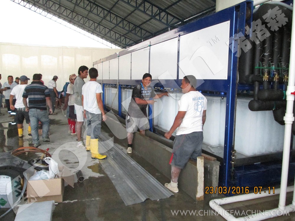 Bitzer Compressor Container Block Ice Machine for Ice Block Production Efficiency