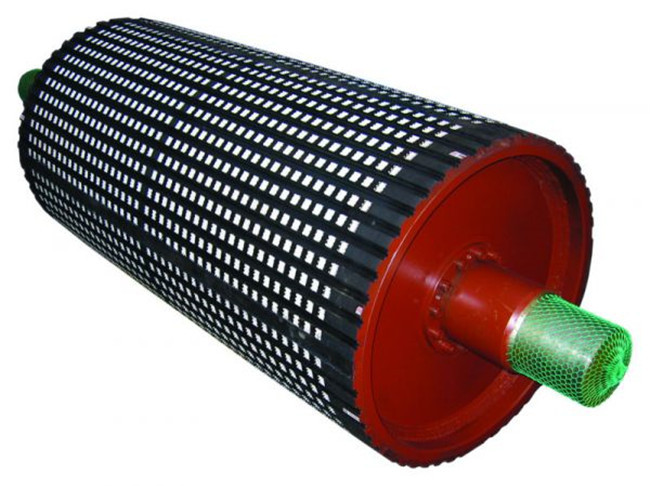 TD75 Wear Resistant Removable Head Snub Pulley In Belt Conveyor