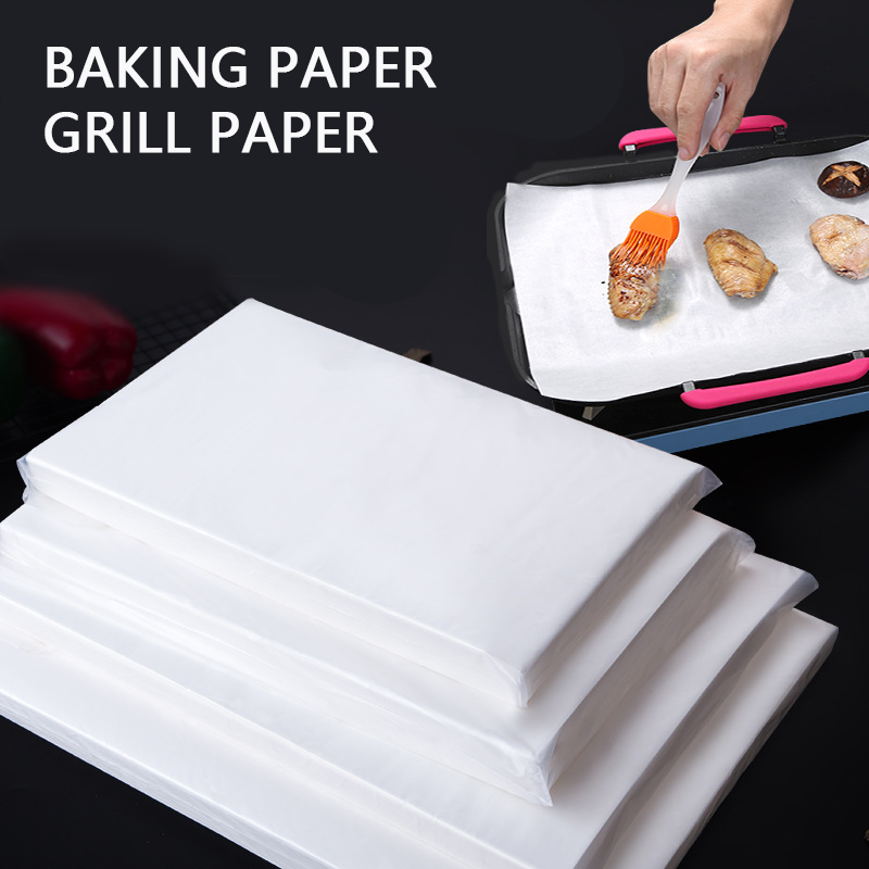 Solvent Free Silicone Oil Coated Craft Silicone Baking Paper Sheets For Non Stick Food Grade Baking
