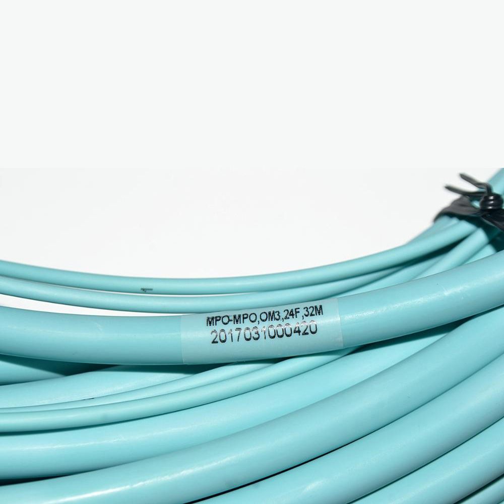 1 meter 24 Core OM3 Multimode Fiber Optical MPO Trunk Cable