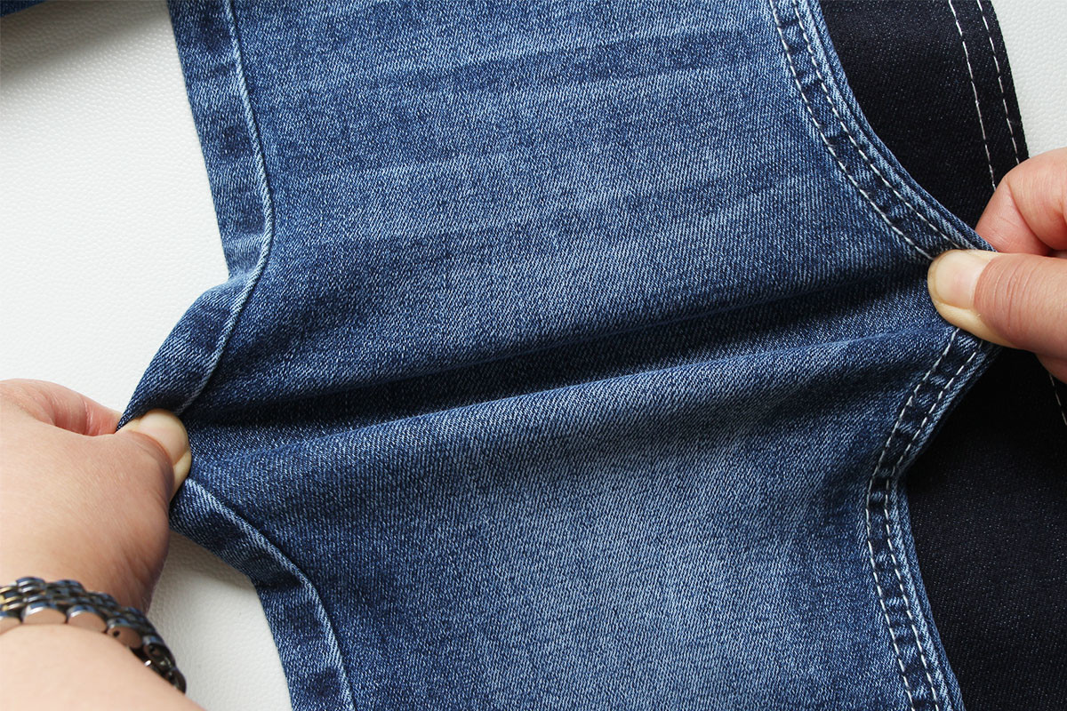 8.7 Oz Low Stretch Denim Fabric For Man Shorts Pants With Warp Slub