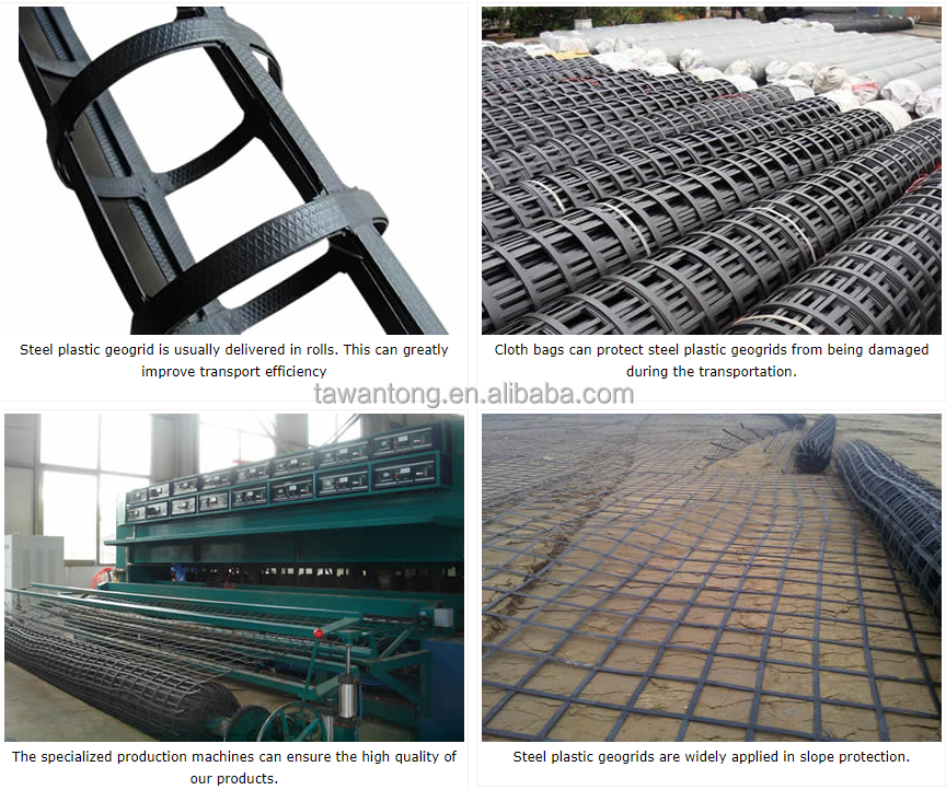 Steel Plastic Geogrid 60kn for Road Construction After-Sale Service Guaranteed