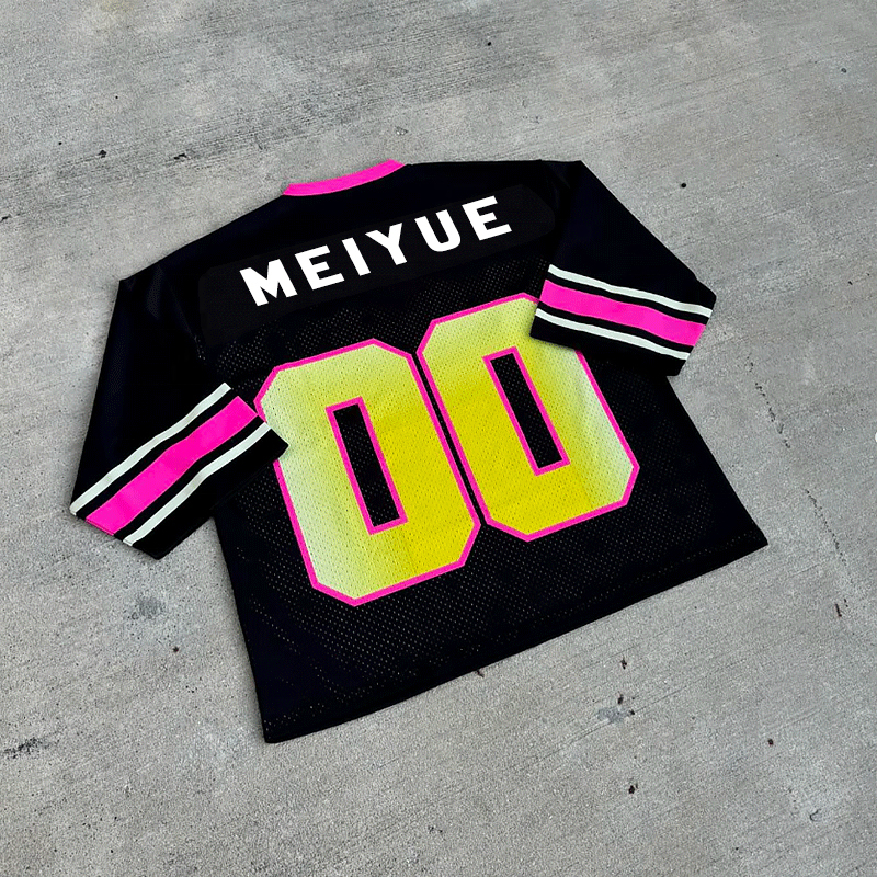 Custom Jersey T Shirt Logo Custom OEM Wholesale Drop Shoulder Basketball Sports Summer Oversized Mesh Jersey T-shirt for Men