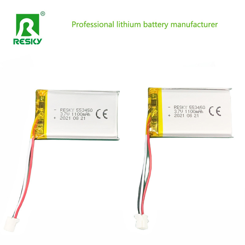 Flat Lithium Polymer Battery Cell 553450 603450 3.7V 1100mAh 4.07wh