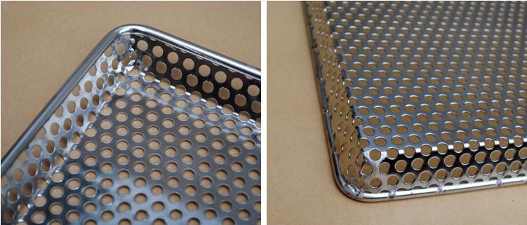 1.5mm Oven Baking Pan 304 Food Grade Stainless Steel For Fruit And Vegetables Dry