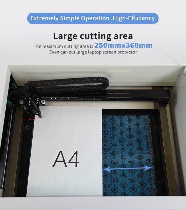 Co2 Laser Mobile Glass 40w Screen Protector Cutter Machine Daqin