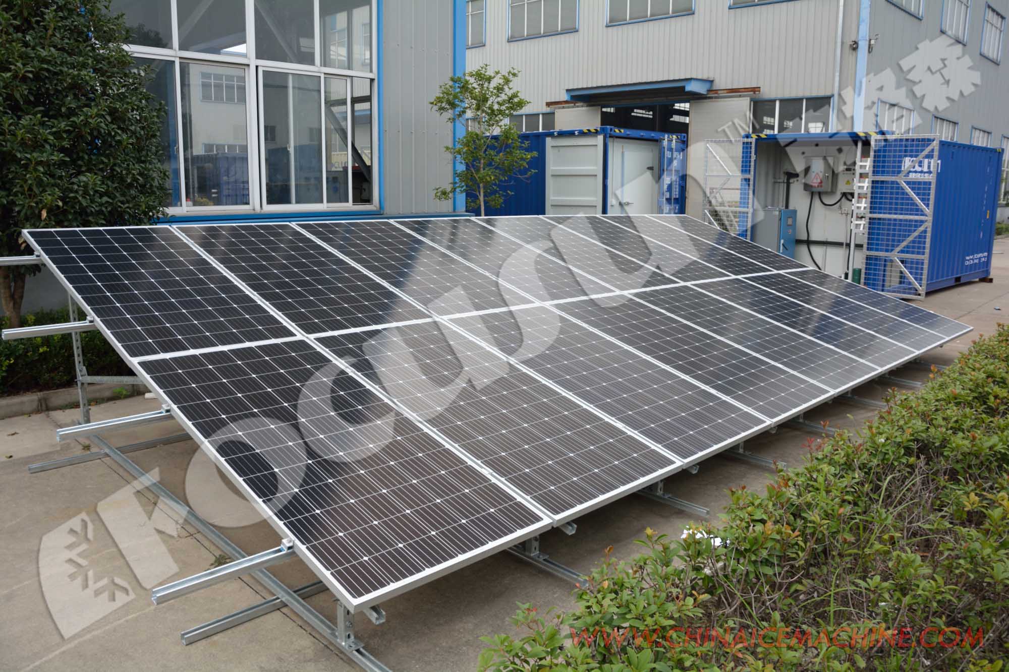 Solar Power Container Cold Room Storage for Fresh Food Goods 20ft Refrigerant R-22 R-404A