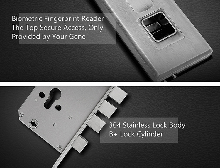 Password Keyless Entry Door Lock , APP Card Door Lock Scamble Pin Code